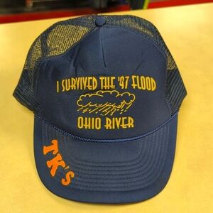 Vintage 1997 Snapback Hat Ohio River Flood
